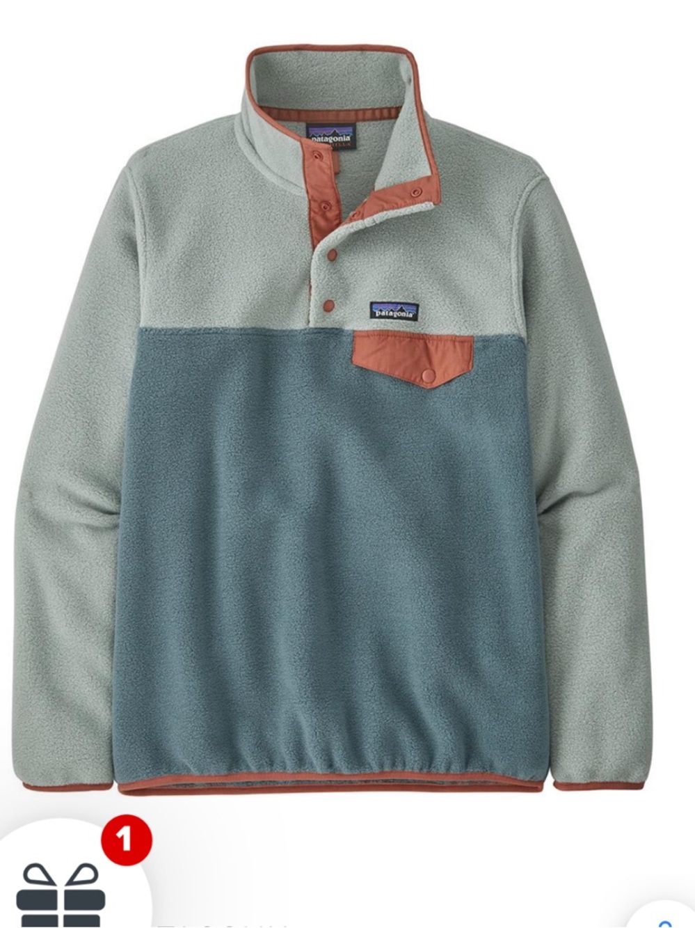 Patagonia synchilla button up sweatshirt